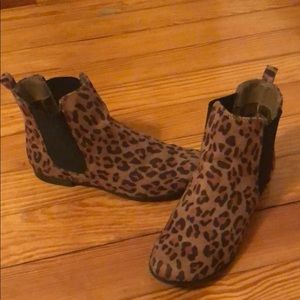 Leopard Print Booties